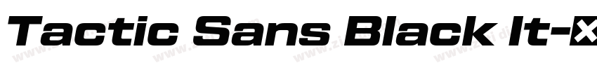 Tactic Sans Black It字体转换